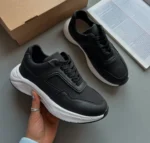 کتوني زنانه ونيز مشکی سفید