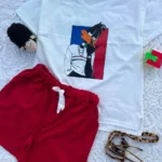 ست کراپ شلوارک اردک