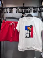 ست کراپ شلوارک اردک - Image 2