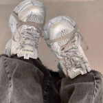 کتونی زنانه بالنسيگا 3XL طوسی