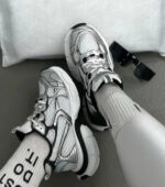 کتوني دخترانه بالانسيگا 3XLسفيد طوسي - Image 3