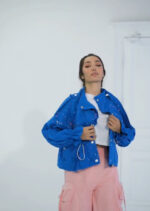 کراپ کت کتان رنگ پاچی - Image 2