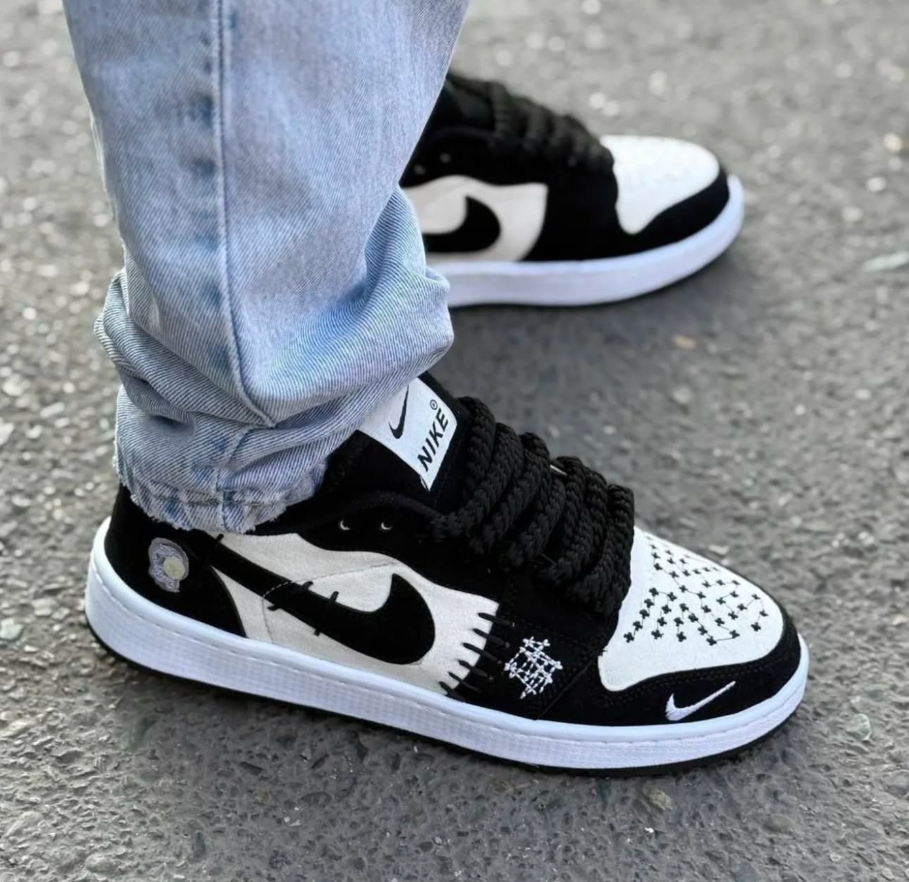 IMG_3010 کتوني مردانه vodoمشکي سفيد - Image 1