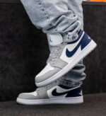 کتونی مردانه جردن وان طوسي سرمه اي