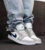 کتونی مردانه جردن وان طوسي سرمه اي - Image 5