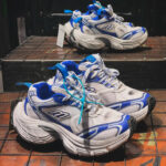 کتونی بالنسيگا 10X طرح مستر سفيد ابي