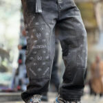 شلوار بگ گلدوزي بالانسيگا