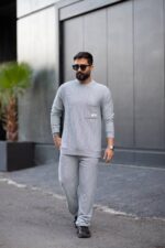 ست مردانه آستين بلند بيسکويتي - Image 3