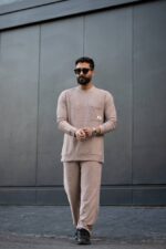 ست مردانه آستين بلند بيسکويتي - Image 6