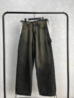 شلوار زنانه پايين گت دار (6575G3) - Image 3