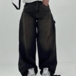 شلوار زنانه پايين گت دار (6575G3)