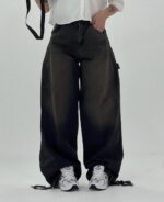 شلوار زنانه پايين گت دار (6575G3)