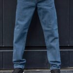 شلوار جين راسته آبي کد 119