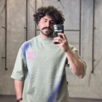 تيشرت بيسکويتي پشت چاپ دار