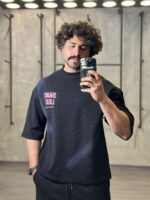 تيشرت بيسکويتي پشت چاپ دار - Image 3