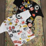 تيشرت لانگ استيکردار چاپي