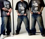 شلوار بگ مردانه طرح دار