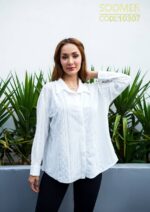 شوميز جلو دکمه گيپور