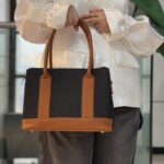 کيف زنانه بزرگ راه راه