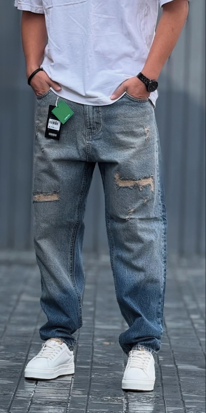 IMG_4352 شلوار مام فيت مردانه کد 145 - Image 1