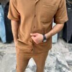 ست مردانه پيراهن شلوار کنفي - Image 3