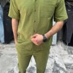 ست مردانه پيراهن شلوار کنفي - Image 4