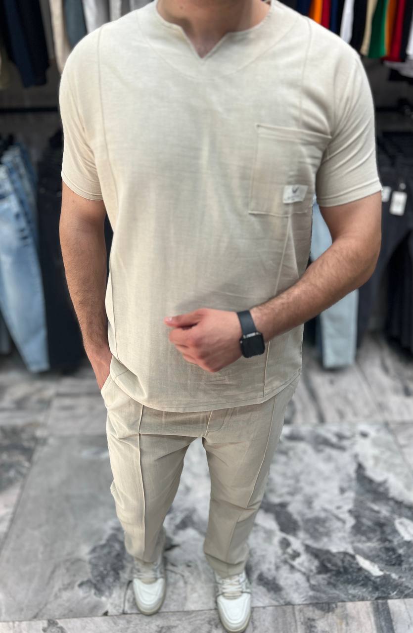 IMG_4648 (1) ست يقه کوبايی کنفی - Image 1