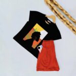 ست تيشرت شلوارک لينن دختر افريقايي