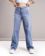 شلوار بگ زنانه آبي روشن (3048B) - Image 5