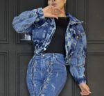 کراپ کت کارگو جين