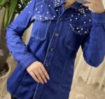 شوميز لی نگين دار - Image 2