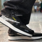 کتاني مردانه تراويس مشکي طوسي