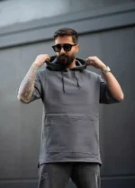 هودی مردانه آستين سه ربع - Image 2