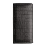 کيف پول کتي چرم طبیعی خط دار