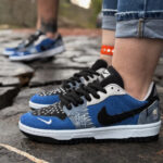 کتونی زنانه وودو مشکي آبي