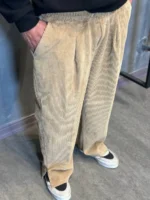 شلوار مخمل کبريتي وراداتي - Image 4