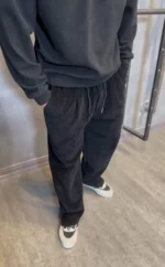 شلوار مخمل کبريتي وراداتي