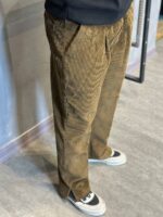 شلوار مخمل کبريتي وراداتي - Image 2