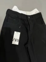 شلوار بگ زنانه دوتيکه مشکی (3066M1) - Image 4