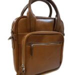 کيف دوشي چرم طبیعی301 عسلي