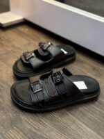 صندل زنانه دو سگک مشکي - Image 2