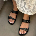 صندل زنانه پلنگی برند زارا - Image 3