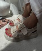 صندل زنانه مکرومه - Image 2