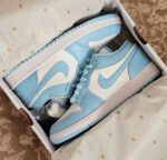 کتاني مردانه جردن وان سفيد آبي - Image 6