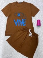 ست تيشرت شلوارک چشم - Image 2