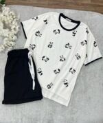 ست تيشرت شورتک طرح دار - Image 3