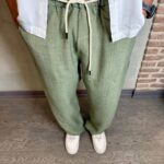 شلوار اسلش کنفي کمرکش