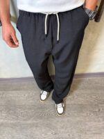 شلوار اسلش کنفي کمرکش - Image 3