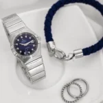 ساعت زنانه امگا کانسليشنomega constellation صفحه سرمه اي - Image 2