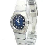 ساعت زنانه امگا کانسليشنomega constellation صفحه سرمه اي - Image 6